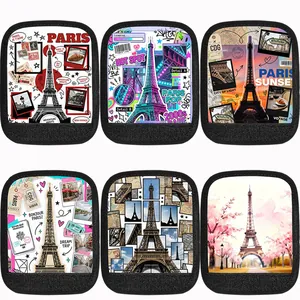 Printed Luggage Handle Wrap Protector Handle Cover For Suitcase Soft Felt Cotton Linen Material Travel Identification Accessories