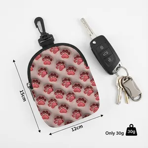Pochette à friandises portable pour chien avec motifs de pattes, idéale pour le dressage
