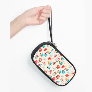 Minimalistische Reise-Organizer-Tasche mit medizinischem Aufdruck und praktischer Handschlaufe