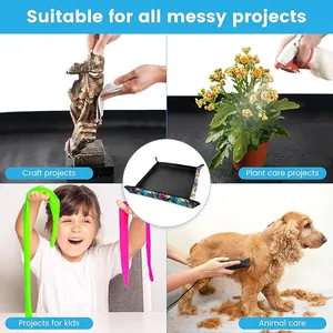 Tapete de jardinería plegable e impermeable para cuidado de plantas y aseo de mascotas