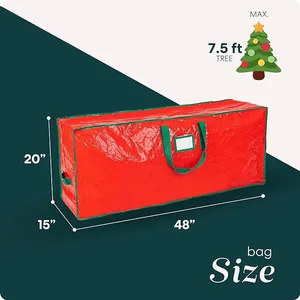 Christmas tree storage bag dimensions 48x15x20 inches fits up to 7.5ft artificial trees