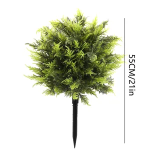 55cm kunstmatige buxusbol met grondpen voor tuin- en buitenhuisdecoratie