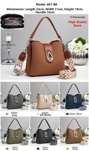 Detailed size chart for a woven texture bucket bag with a bohemian style wide strap