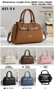 Detailed size guide and color options for the fashion crossbody handbag with dimensions