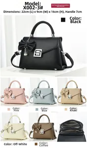 Litchi pattern crossbody bag dimensions 22x9x16cm with multi-layer inner zipper pockets