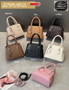 Quilted handbags in various colors featuring multiple interior compartments and star charm