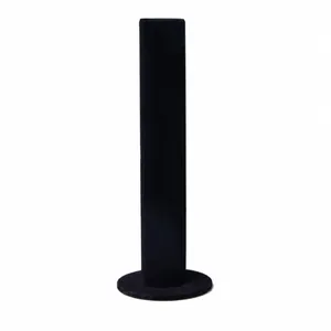 Verticale zwart fluwelen sieradenhouder voor armbanden, hoogte 31 cm en breedte 11 cm