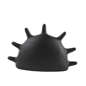 Nordic black resin seven-finger hand jewelry dish for rings and home decor display