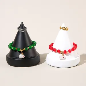 Minimalistischer Harz Kegelform Schmuckständer Ringhalter Armband Aufbewahrung Heimdekoration Schreibtisch Ornament Für Damen