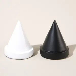 Minimalistische schwarze und weiße Ringständer aus Harz für Schmuckaufbewahrung
