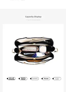 Top view showing the large interior capacity for a phone, wallet, and umbrella