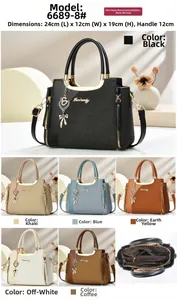 Detaillierte Größentabelle der gewebten Damenhandtasche mit Maßen von 24x12x19cm