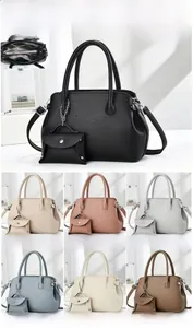 Litchi texture handbag 28x12x19cm with mini coin purse in seven color options
