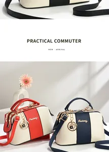 Détails des coutures contrastées sur ce grand sac fourre-tout avec fermeture éclair