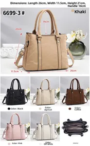 Detailed multi-compartment interior and dimensions of the textured faux leather tote bag