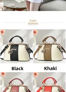 Détails des options de couleurs pour le grand sac fourre-tout en cuir à motif litchi