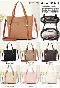 Detailed view of woven leather texture and interior pockets for seven available colors