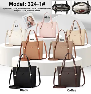 Detailed comparison of minimalist textured PU leather tote bags in seven soft colors