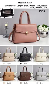 Detailed size specifications and color variants for the large capacity crossbody bag