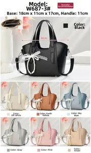 Tableau des tailles et options multicolores pour sac à main en cuir PU pour femmes