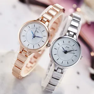 JW Luxury Women Watch Minimalist Analog Quartz Watch With Alloy Case Stainless Steel Strap Rhinestone Dial Fashion Jewelry
