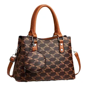 Sac seau imprimé minimaliste de grande capacité avec petit porte-monnaie amovible