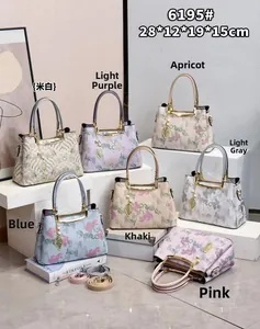 Showcase of seven embroidered Chinese style tote bags in various elegant colors and sizes