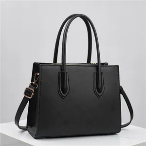 Women Fashion Saffiano PU Leather Handbag Large Capacity Top Handle Bag With Adjustable Shoulder Strap Daily Office Tote Crossbody Bag