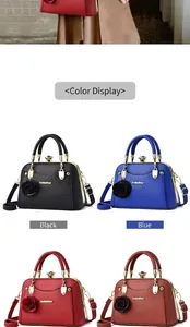 Bolsos de mano retro con flores en ecocuero negro, azul, rojo y marrón con logos metálicos