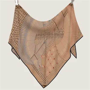 Women Elegant Imitation Cashmere Triangle Scarf Equestrian Horse Head Print Double Sided Large Shawl Fall Winter Warm Wrap Fashion Scarf