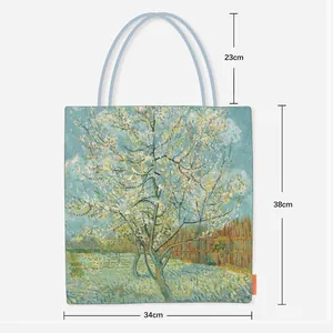 Guide détaillé des dimensions du sac fourre-tout Van Gogh Amandiers avec mesures