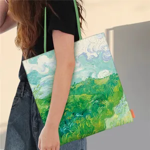 Sac Cabas en Toile Peinture à l'Huile Van Gogh pour Femmes Grande Capacité Sac à Main Artistique pour l'École