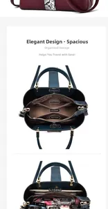 Detailed interior of a spacious tote bag showing multiple compartments and storage capacity