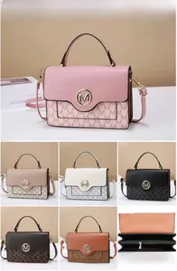 Detailed internal compartments and size dimensions of a leather letter flap crossbody bag