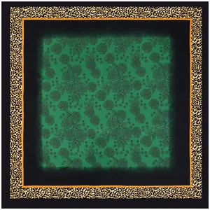 Large Satin Square Scarf For Women Leopard Floral Animal Print Western Style Decorative Shawl Wrap Fashion Head Scarf