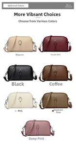 Sacs à bandoulière en similicuir grainé disponibles en sept couleurs variées