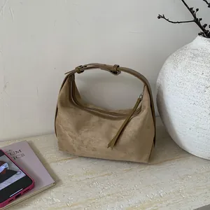 Borsa Sottobraccio in Pelle PU Opaca di Grande Capacità da Donna Borsa a Tracolla Hobo Minimalista Con Tracolla Regolabile