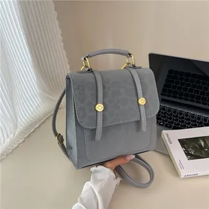 Vintage Leopardenmuster PU Leder Rucksack Für Damen Mode Mini Umhängetasche Multifunktionale Handtasche Retro Reise Schultasche