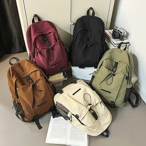 Minimalistischer Set mit großem Fassungsvermögen Rucksack in fünf vielseitigen Farben