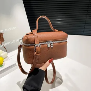 Sac Bandoulière Femme Mode Couleur Unie Motif Lychee en Cuir PU Simple Sac à Épaule Cabas Avec Bandoulière Réglable