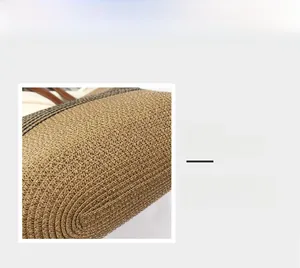 Macro shot of two-tone woven straw texture showing high-quality artisan craftsmanship