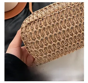 Macro shot showing the intricate woven texture and craftsmanship of the saddle bag base