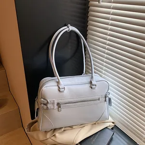 Women Large Capacity Tote Bag Minimalist Synthetic Leather Underarm Shoulder Bag Urban Fashion Casual Commute Handbag