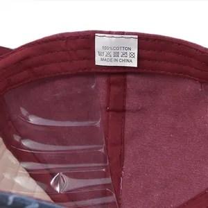 Macro view of inner cotton lining with 100% cotton wash label and vintage stitching