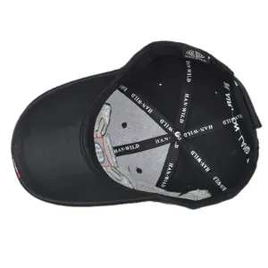 Detail view of the 82nd Airborne baseball cap featuring interior stitching and embroidery