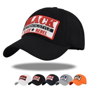 Berretto da Baseball Vintage Ricamato per Uomo Donna Regolabile in Cotone Patch Black Rebel Cappello da Sole Streetwear Snapback
