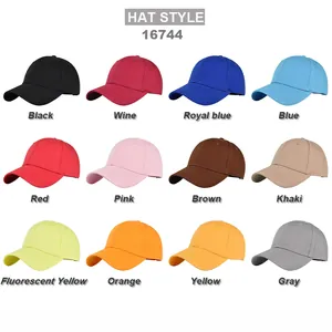 Minimalist solid color baseball caps available in 12 vibrant colors for outdoor sun protection