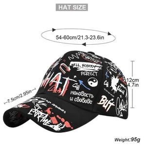 Tabella taglie per cappellino graffiti con misure della circonferenza e della visiera