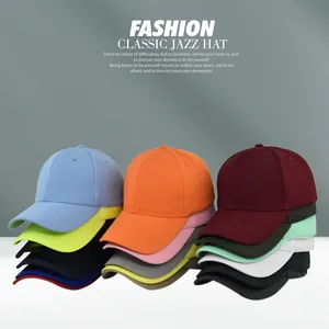 Collection de casquettes de baseball en coton en plusieurs coloris unis disponibles