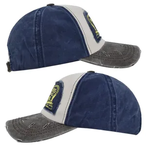Dual-side view of vintage motors baseball cap featuring Cobra Racing embroidery